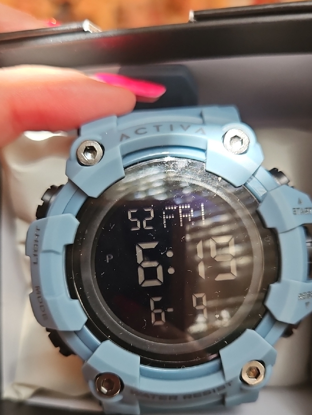 Ativa Light Blue Digital Sports Smartwatch